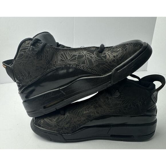 2005 Air Jordan DUB-ZERO, BLACK TAUPE BROWN LASER 311047-001 3.5Y - Picture 5 of 7